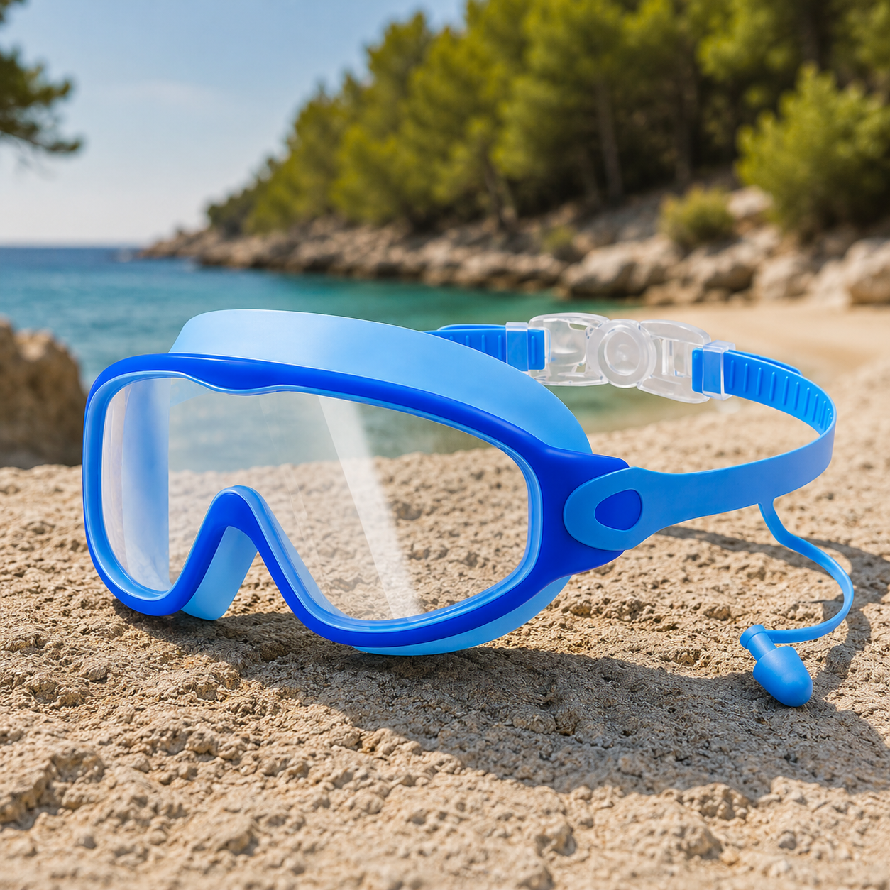 WizzyG Kids’ Swimming Goggles with Earplugs