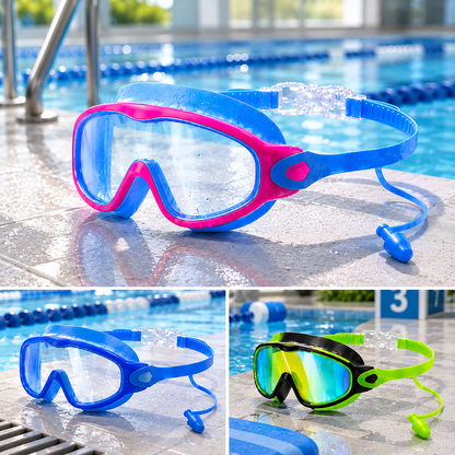 WizzyG Kids’ Swimming Goggles with Earplugs