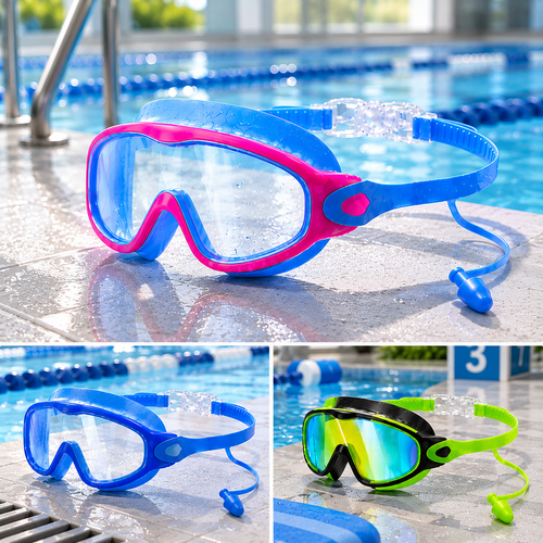 WizzyG Kids’ Swimming Goggles with Earplugs